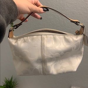 Vintage coach purse white 2000’s